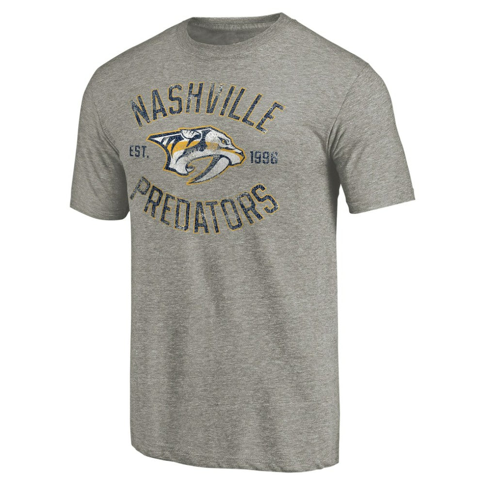 Nashville Predators Heritage Tri-Blend T-Shirt - Ash T-shirts