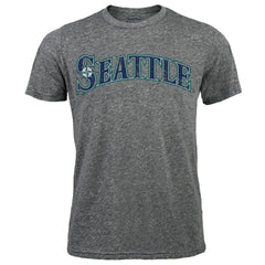 Hisashi Iwakuma Seattle Mariners Majestic Threads Premium Tri-Blend Name & Number T-Shirt Gray