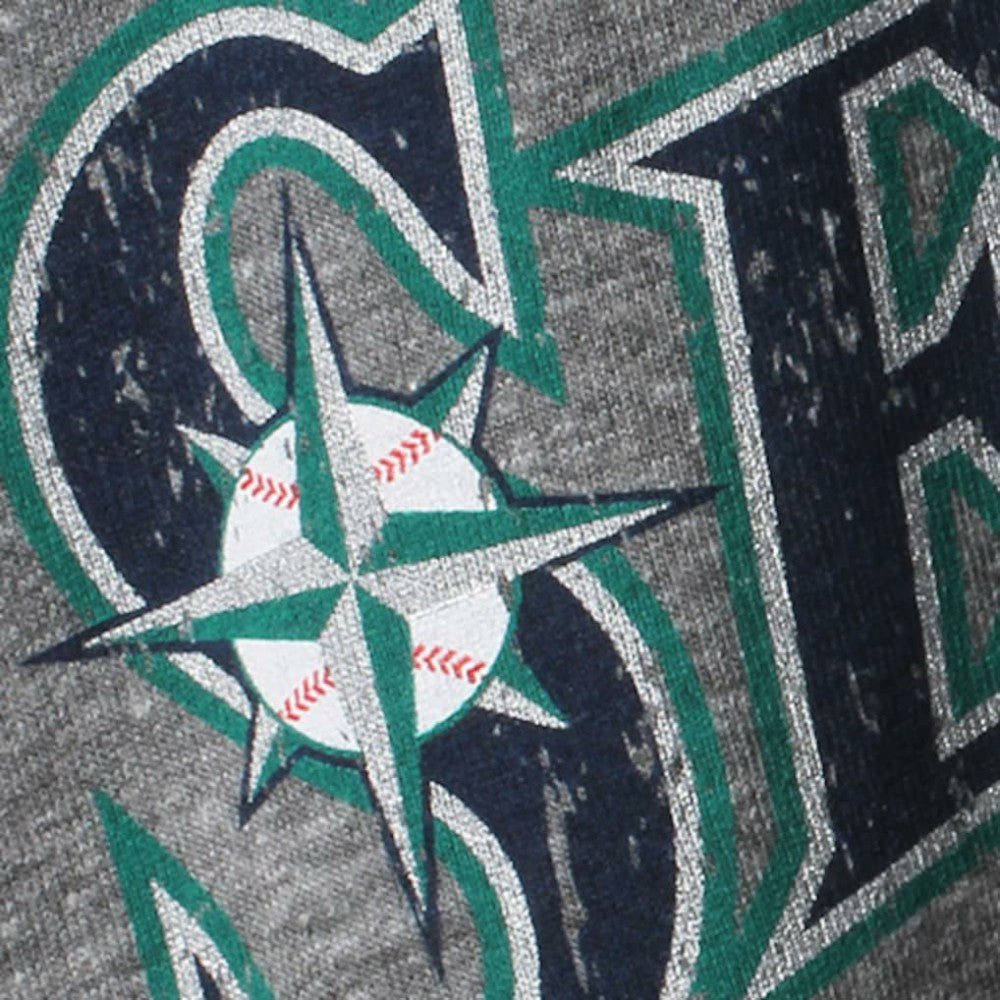 Hisashi Iwakuma Seattle Mariners Majestic Threads Premium Tri-Blend Name & Number T-Shirt Gray