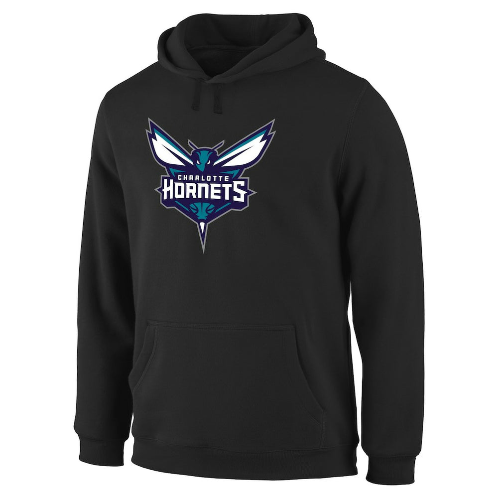 Charlotte Hornets Primary Logo Pullover Hoodie - Black outlet