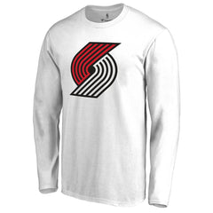 Portland Trail Blazers Primary Logo Long Sleeve T-Shirt - White for sale