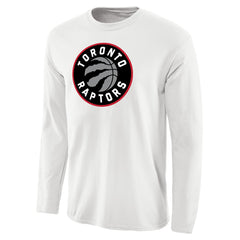 Toronto Raptors Primary Logo Long Sleeve T-Shirt - White on sale