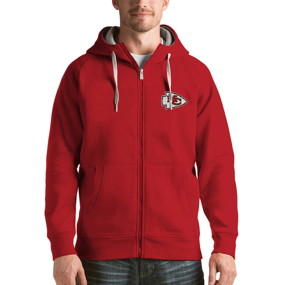 Kansas City Chiefs Antigua Victory Full-Zip Hoodie - Red online