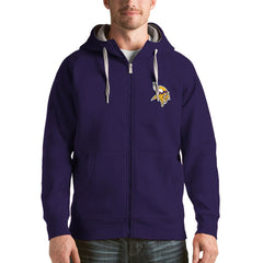 Minnesota Vikings Antigua Victory Full-Zip Hoodie - Purple for sale