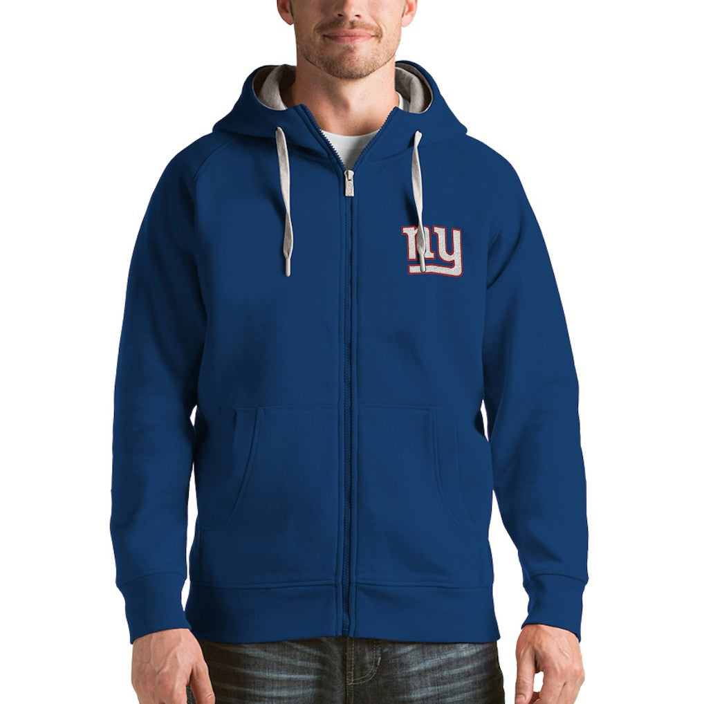 New York Giants Antigua Victory Full-Zip Hoodie - Royal discount