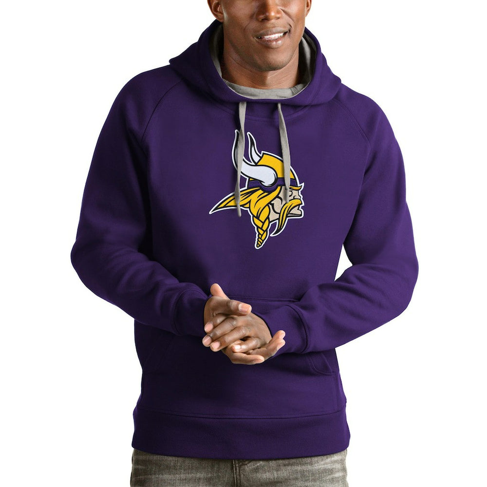 Minnesota Vikings Antigua Victory Pullover Hoodie - Purple on sale