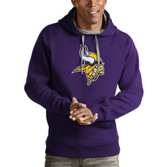 Minnesota Vikings Antigua Victory Pullover Hoodie - Purple on sale