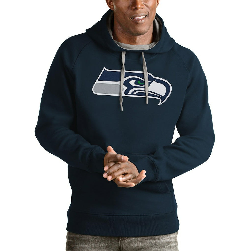 Seattle Seahawks Antigua Victory Pullover Hoodie - College Navy online