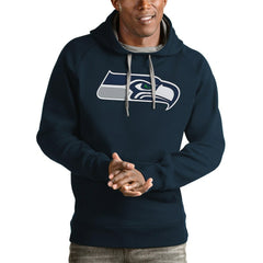 Seattle Seahawks Antigua Victory Pullover Hoodie - College Navy online