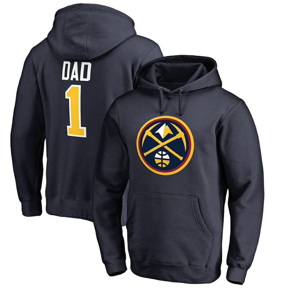 Denver Nuggets #1 Dad Pullover Hoodie sale - Navy shop