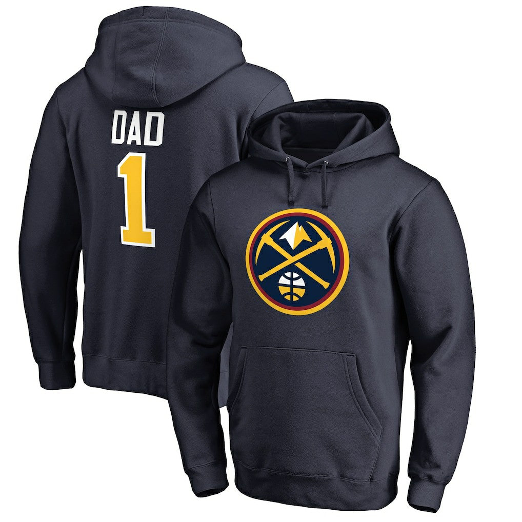 Denver Nuggets #1 Dad Pullover Hoodie sale - Navy shop