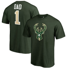 Milwaukee Bucks #1 Dad T-Shirt - Green for sale