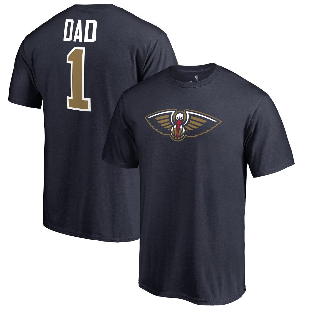 New Orleans Pelicans #1 Dad T-Shirt - Navy sale