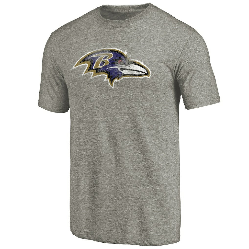 Baltimore Ravens Distressed Team T-Shirt - Ash discount