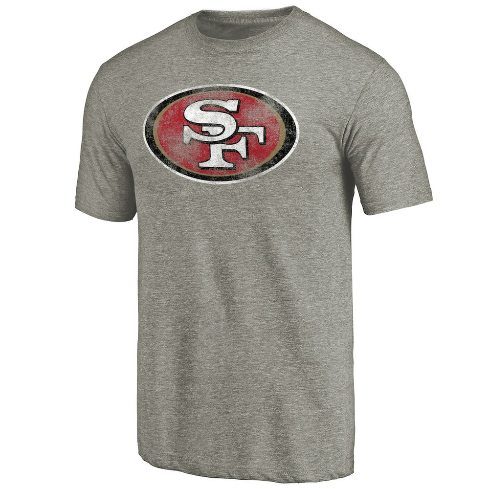 San Francisco 49ers Distressed Team T-Shirt - Ash on sale