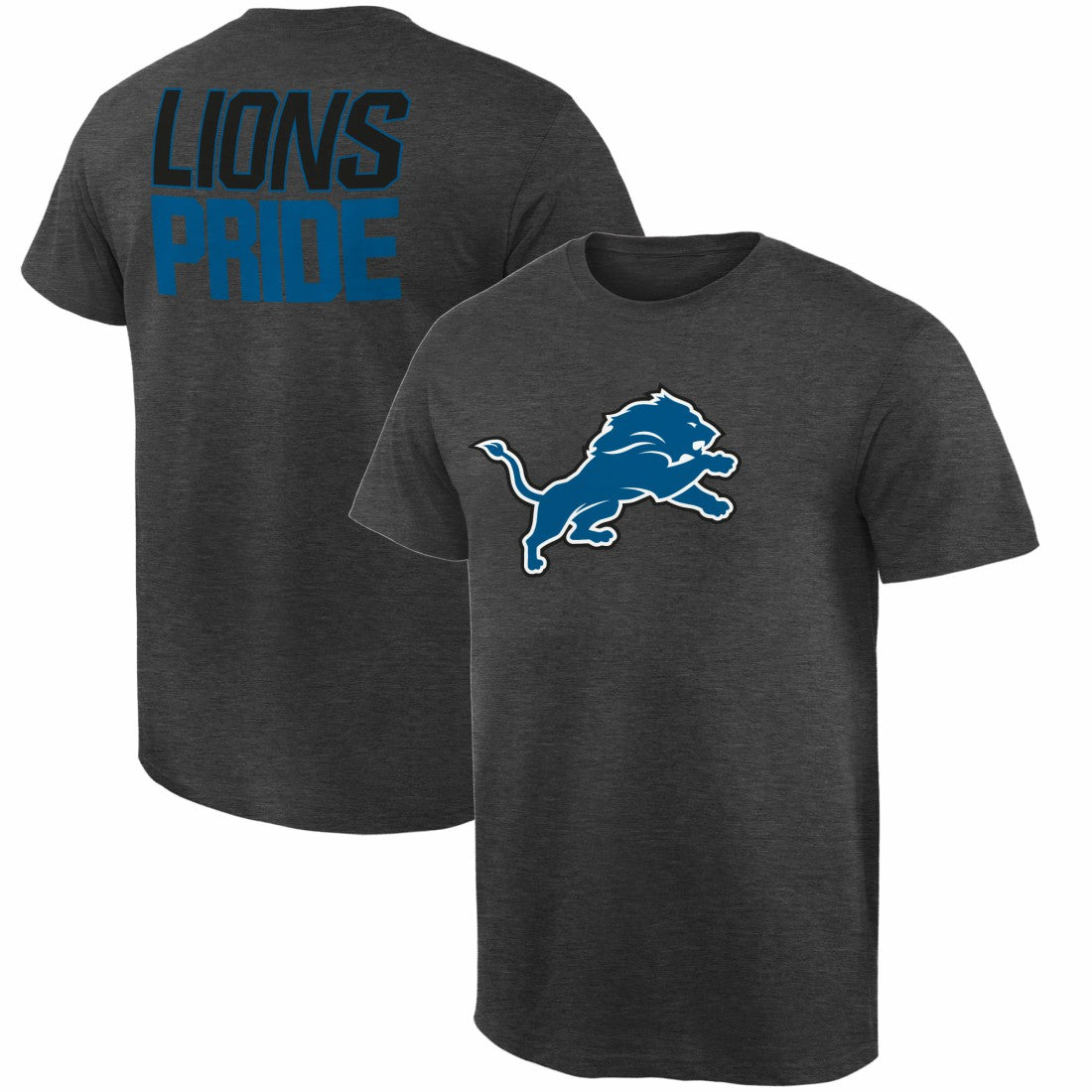 Detroit Lions Rally Logo T-Shirt - Heathered Gray on sale