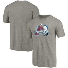 Colorado Avalanche Distressed Team Logo Tri-Blend T-Shirt - Ash T-shirts