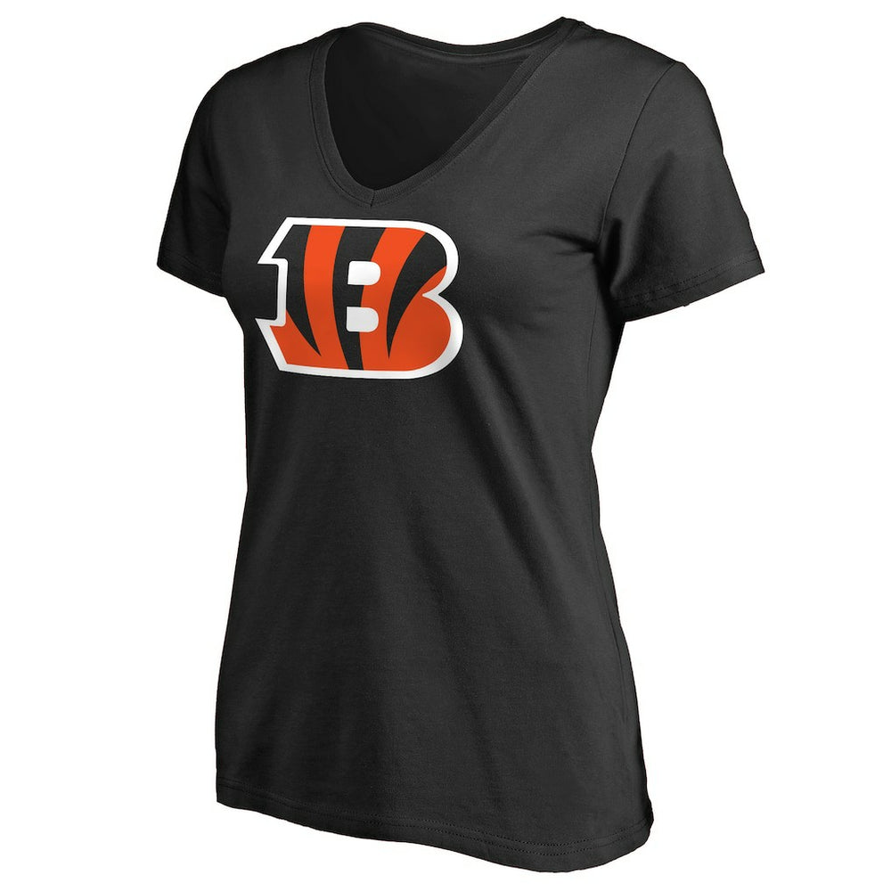 Cincinnati Bengals Women's Primary Team Logo T-Shirt - Black discount