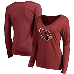 Arizona Cardinals Women's Primary Team Logo Long Sleeve T-Shirt - Cardinal for sale