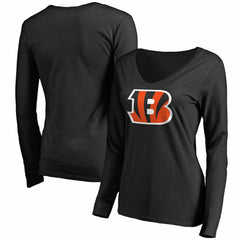 Cincinnati Bengals Women's Primary Team Logo Long Sleeve T-Shirt - Black online