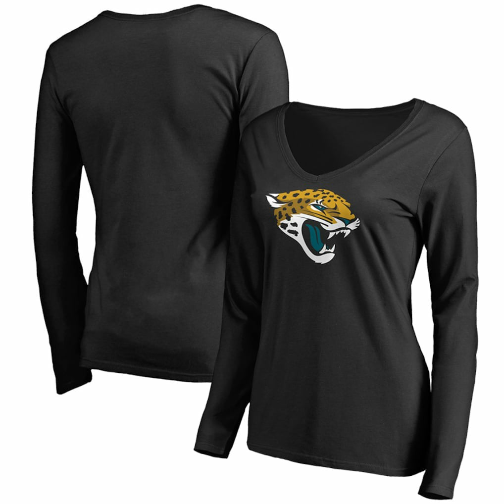 Jacksonville Jaguars Women's Primary Team Logo Long Sleeve T-Shirt - Black outlet