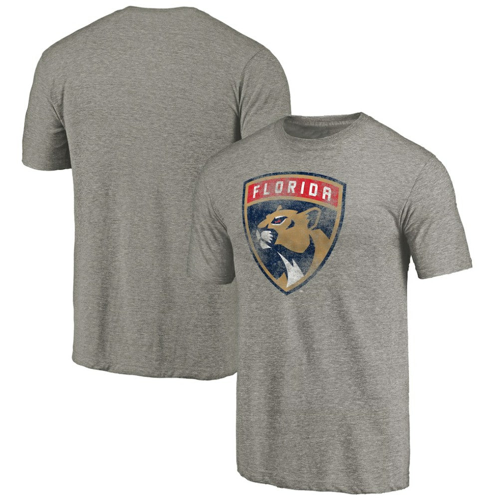 Florida Panthers New Logo Tri-Blend T-Shirt - Gray T-shirts