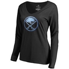 Buffalo Sabres Women's Pond Hockey Long Sleeve T-Shirt - Black T-shirts
