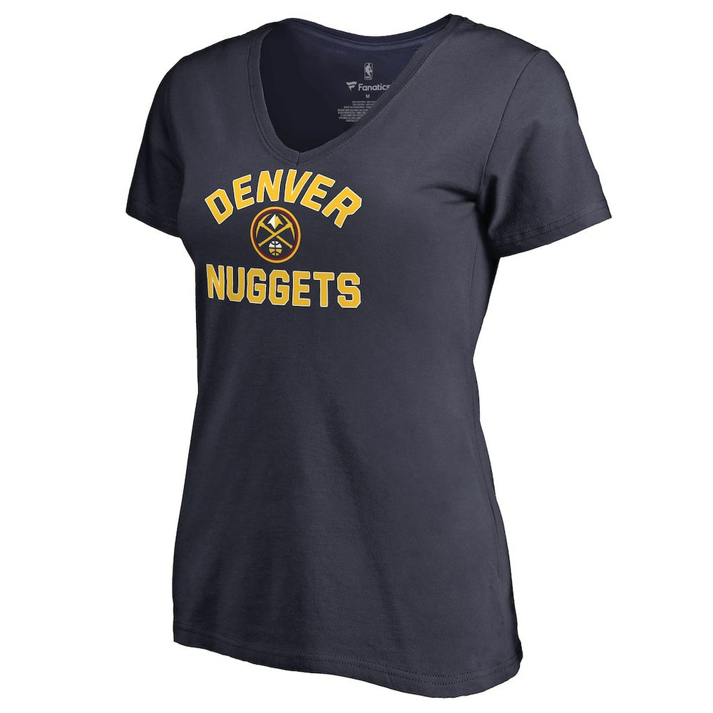 Denver Nuggets Women's Overtime V-Neck T-Shirt sale - Navy on sale
