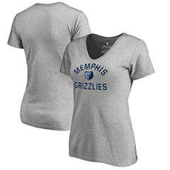 Memphis Grizzlies Women's Overtime V-Neck T-Shirt - Heather Gray sale