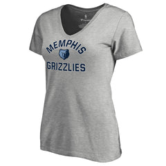 Memphis Grizzlies Women's Overtime V-Neck T-Shirt - Heather Gray sale