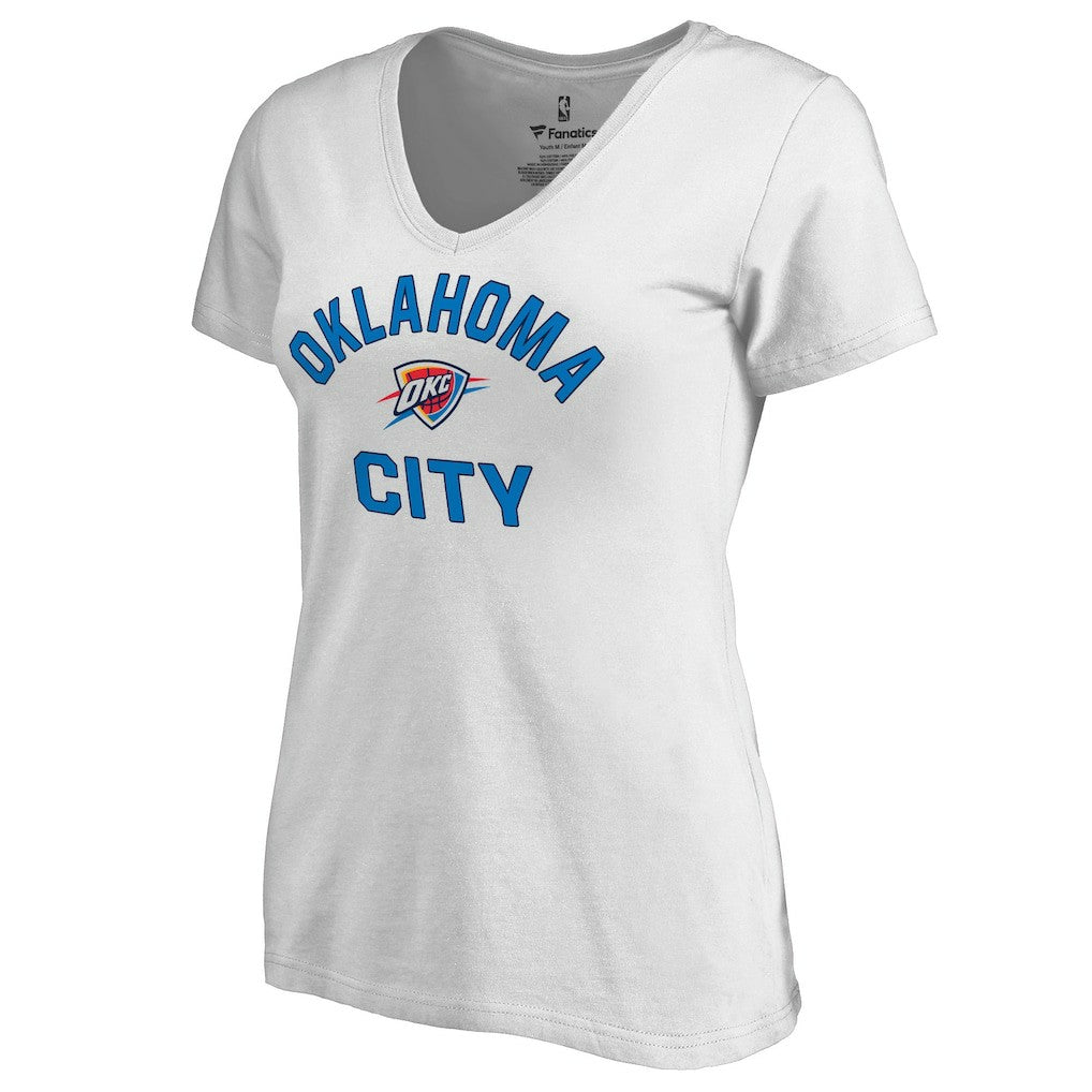 Oklahoma City Thunder Women's Overtime V-Neck T-Shirt - White sale