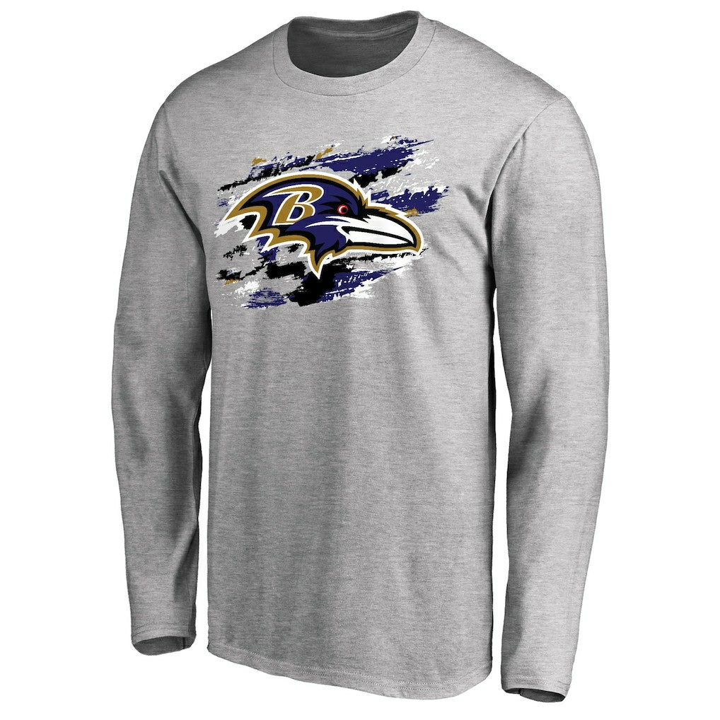 Baltimore Ravens True Colors Long Sleeve T-Shirt - Ash for sale