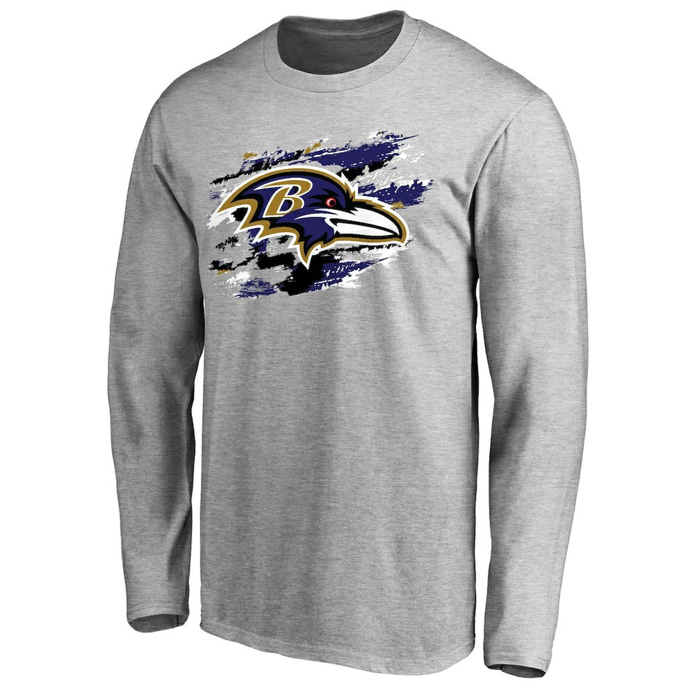 Baltimore Ravens True Colors Long Sleeve T-Shirt - Ash for sale