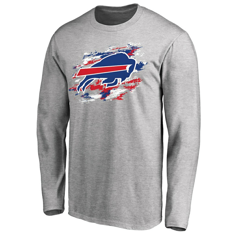 Buffalo Bills True Colors Long Sleeve T-Shirt - Ash for sale
