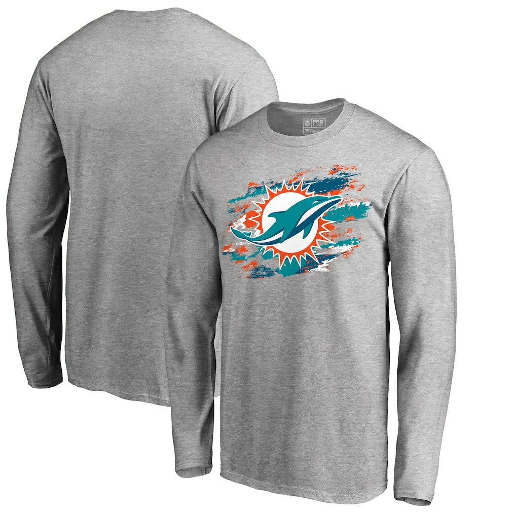 Miami Dolphins True Colors Long Sleeve T-Shirt - Ash for sale