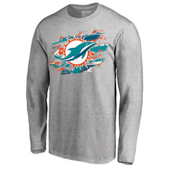 Miami Dolphins True Colors Long Sleeve T-Shirt - Ash for sale