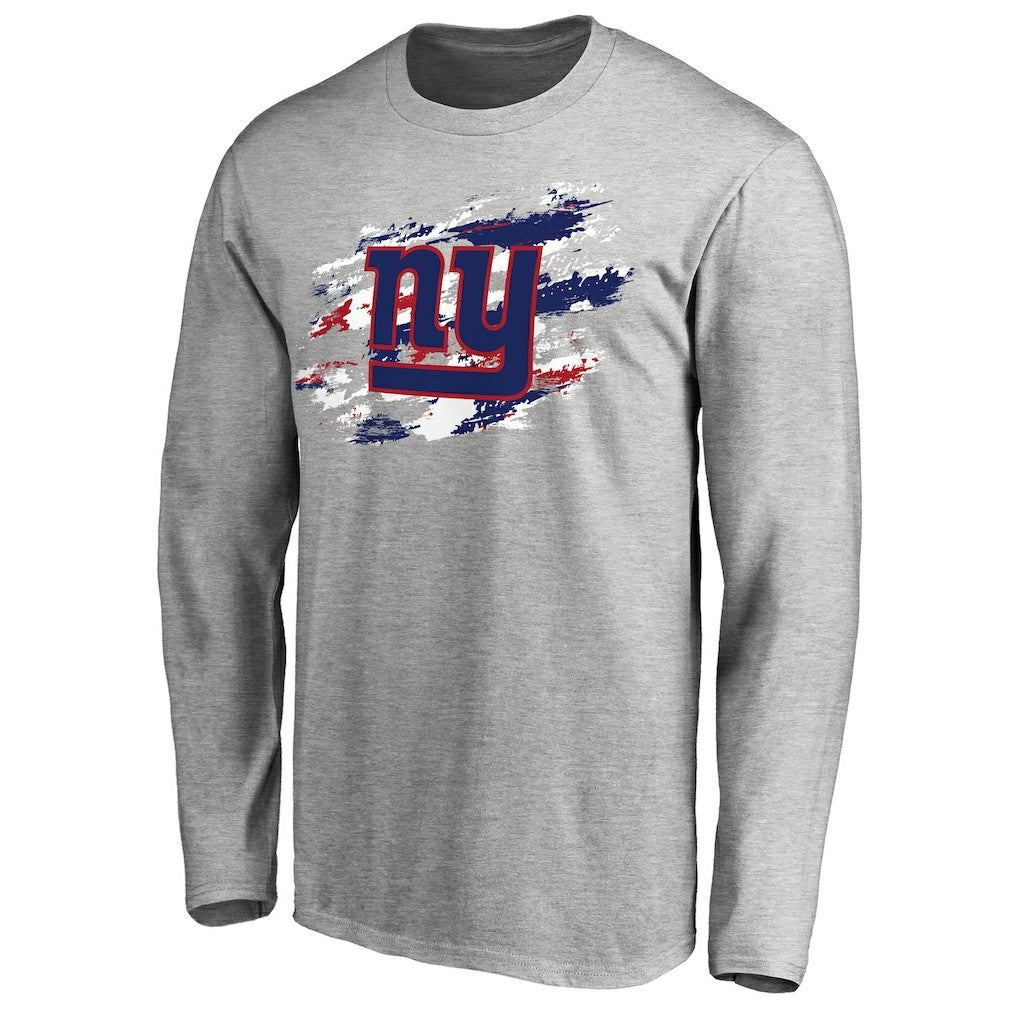 New York Giants True Colors Long Sleeve T-Shirt - Ash outlet