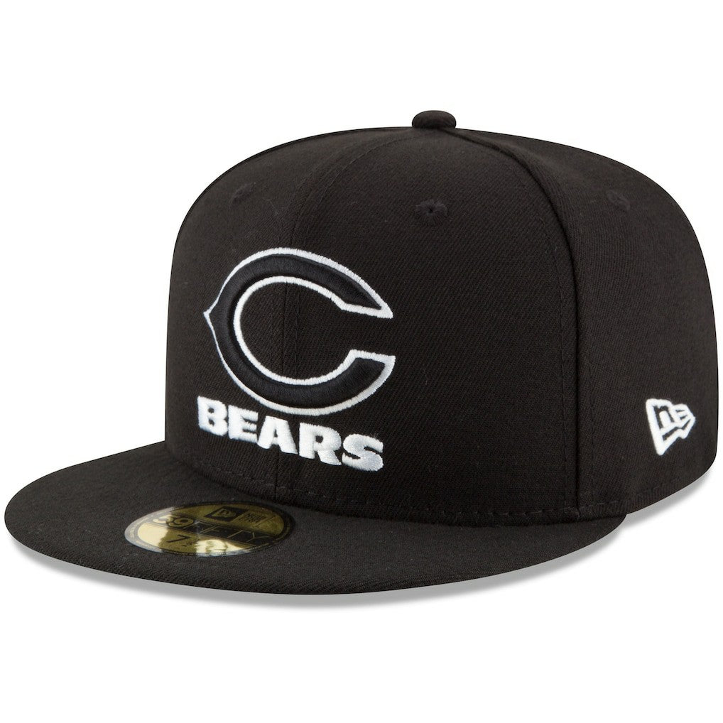 Chicago Bears New Era B-Dub 59FIFTY Fitted Hat - Black outlet