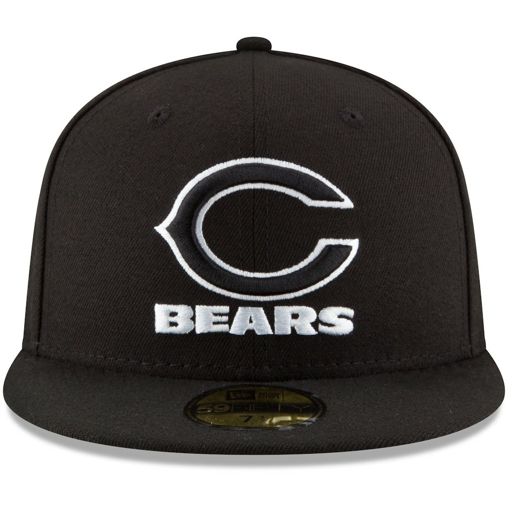 Chicago Bears New Era B-Dub 59FIFTY Fitted Hat - Black outlet
