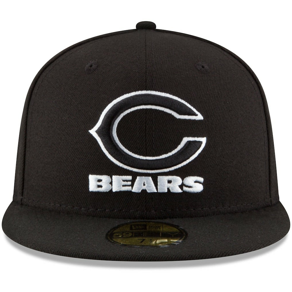 Chicago Bears New Era B-Dub 59FIFTY Fitted Hat - Black outlet