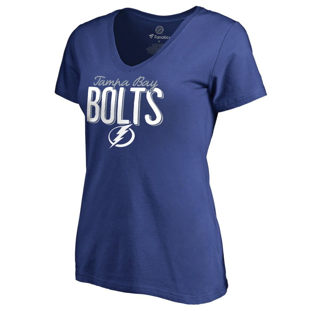 Tampa Bay Lightning Women's Nostalgia T-Shirt - Blue T-shirts