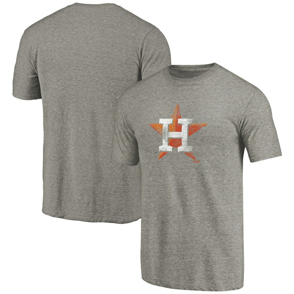 Houston Astros Distressed Team Tri-Blend T-Shirt Ash
