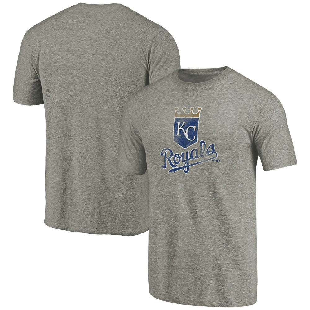 Kansas City Royals Distressed Team Tri-Blend T-Shirt Ash