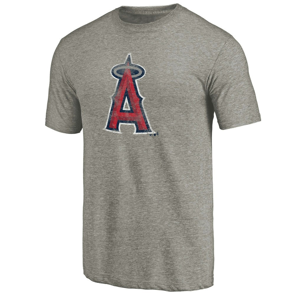 Los Angeles Angels Distressed Team Tri-Blend T-Shirt Ash