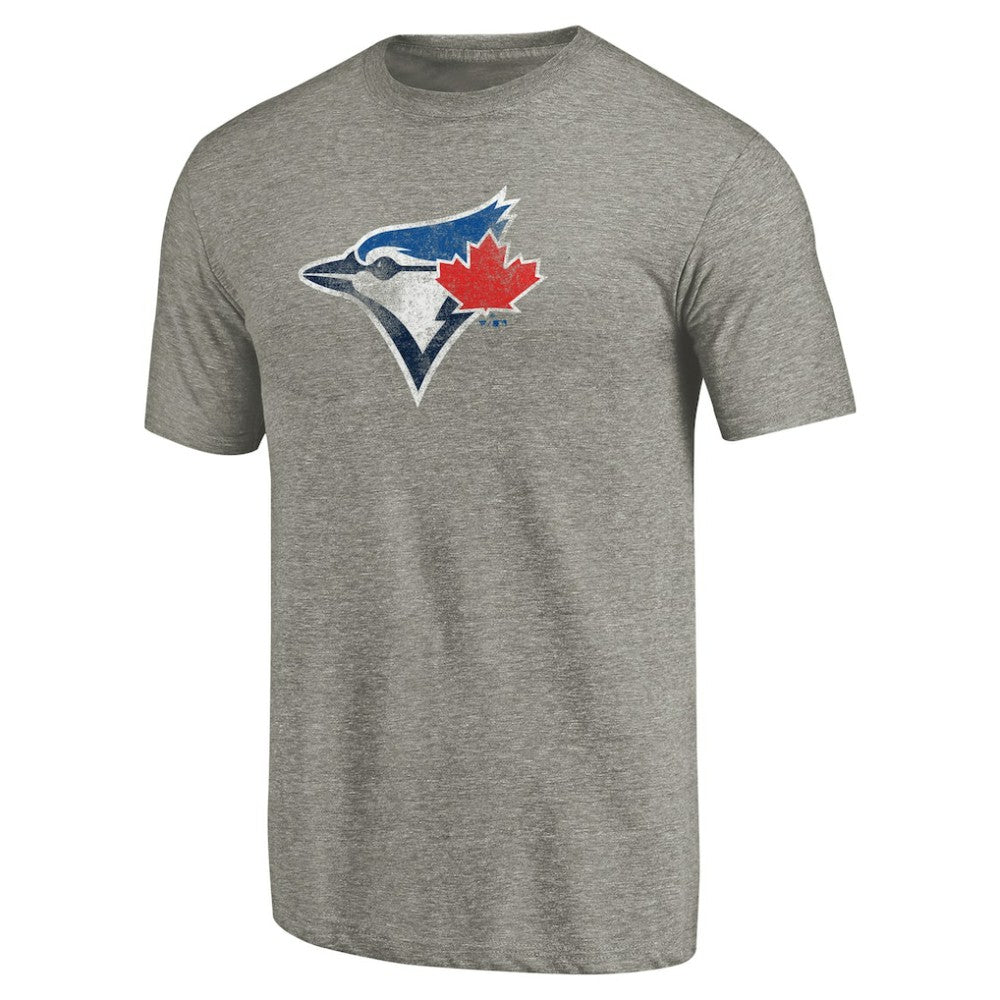 Toronto Blue Jays Distressed Team Tri-Blend T-Shirt Ash