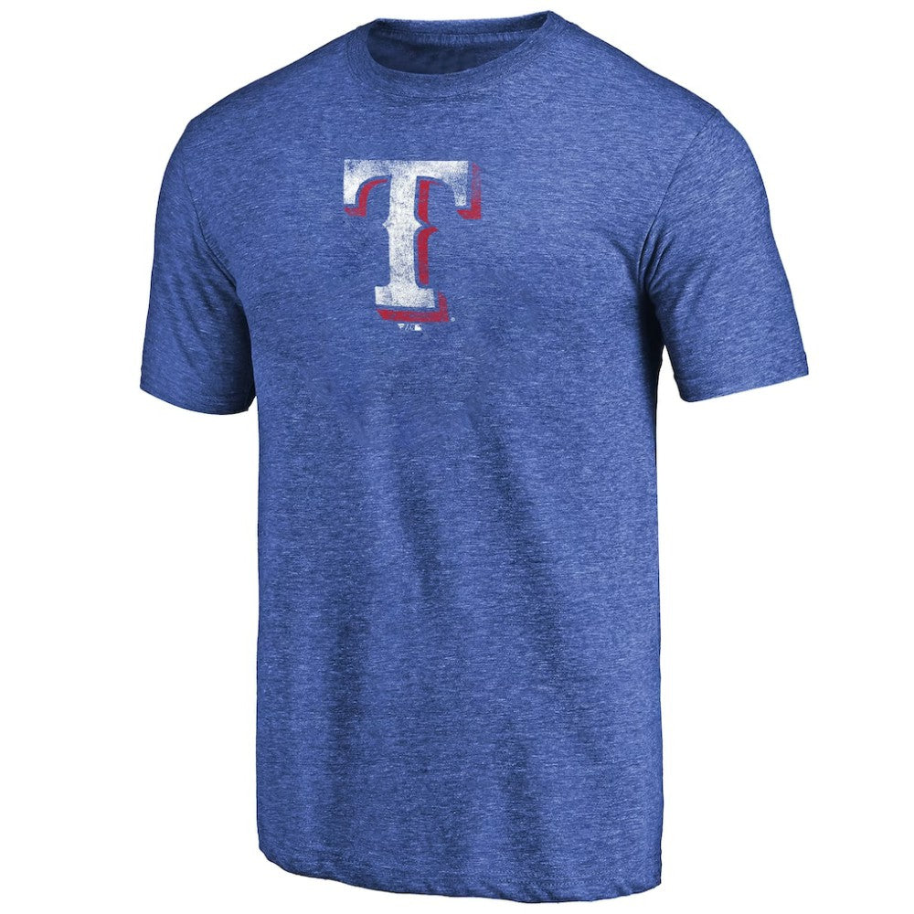 Texas Rangers Distressed Team 2 Tri-Blend T-Shirt Royal