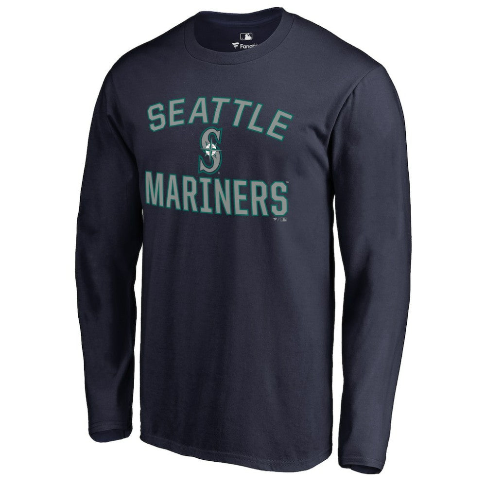 Seattle Mariners Victory Arch Long Sleeve T-Shirt Navy