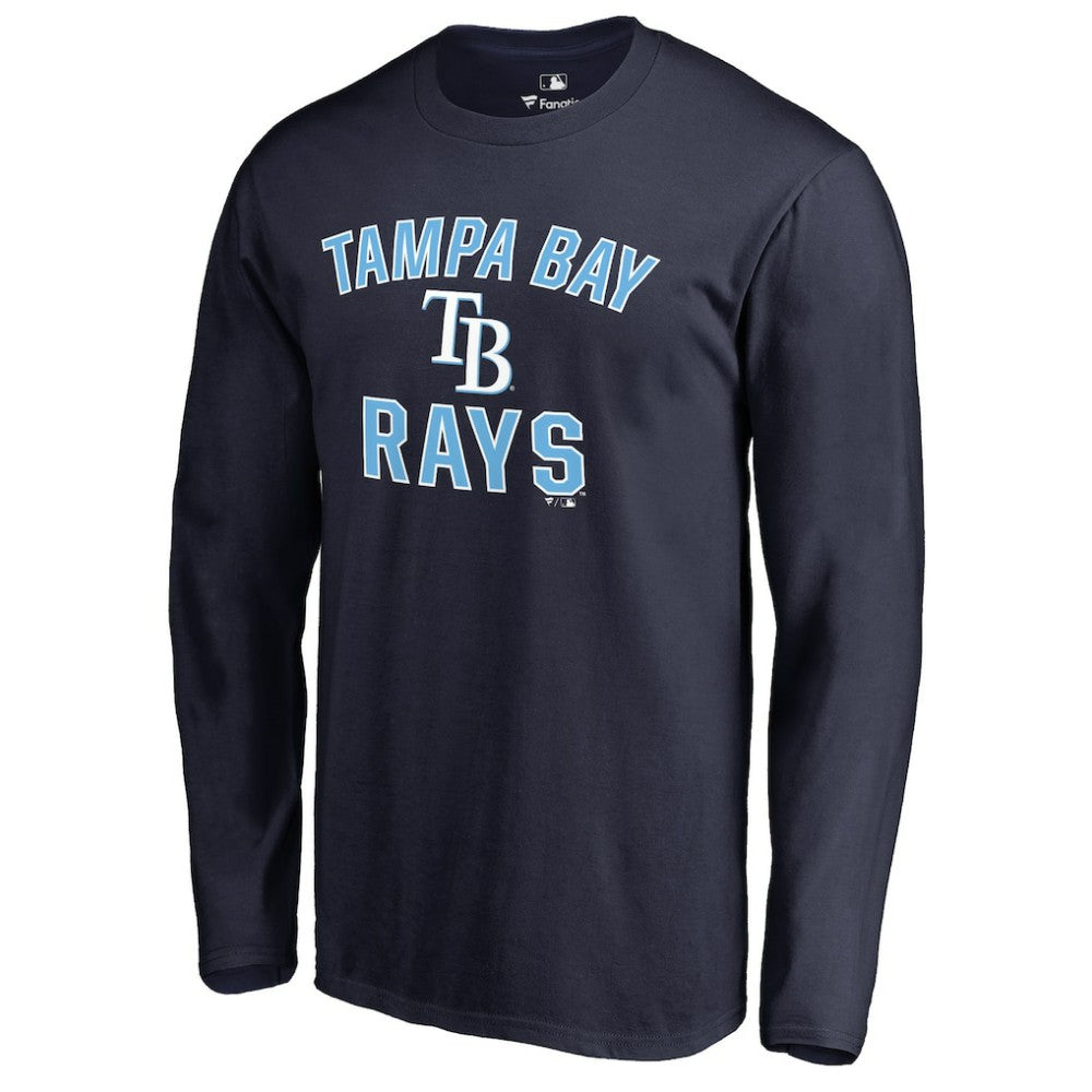 Tampa Bay Rays Victory Arch Long Sleeve T-Shirt Navy