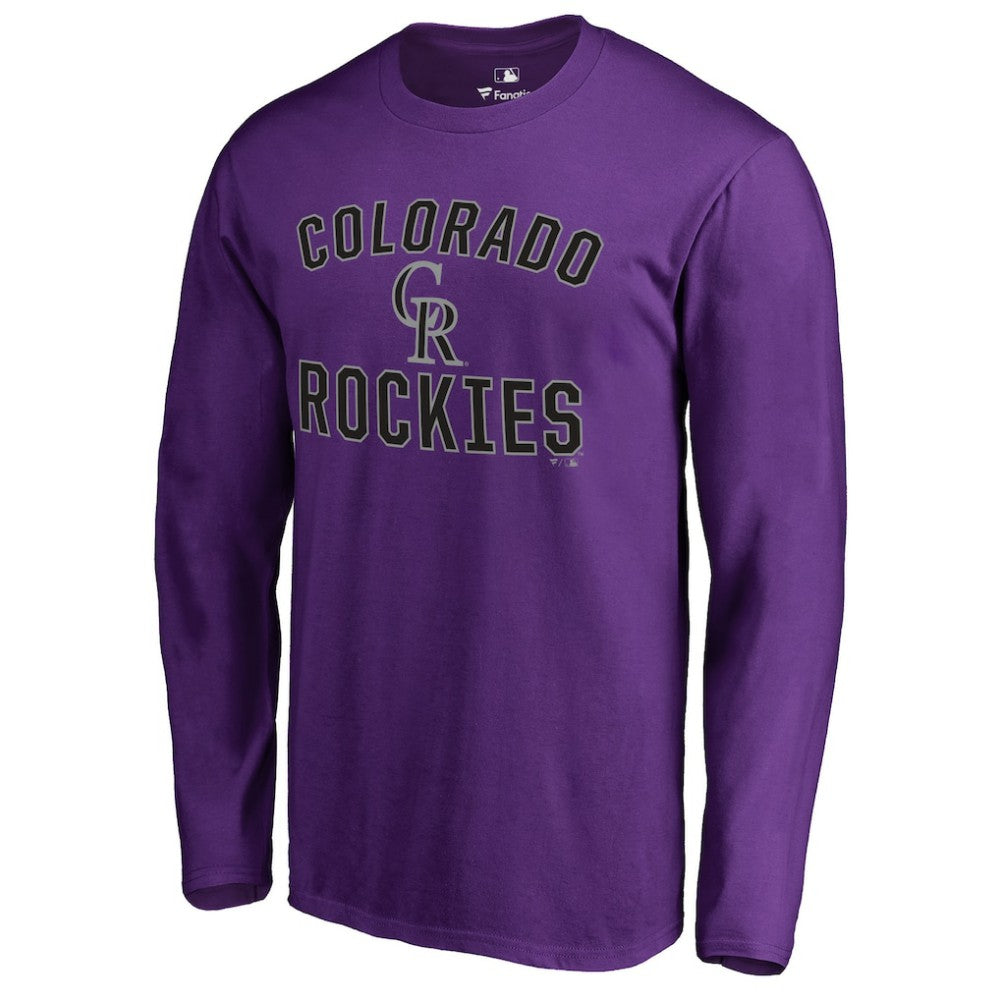 Colorado Rockies Victory Arch Long Sleeve T-Shirt Purple