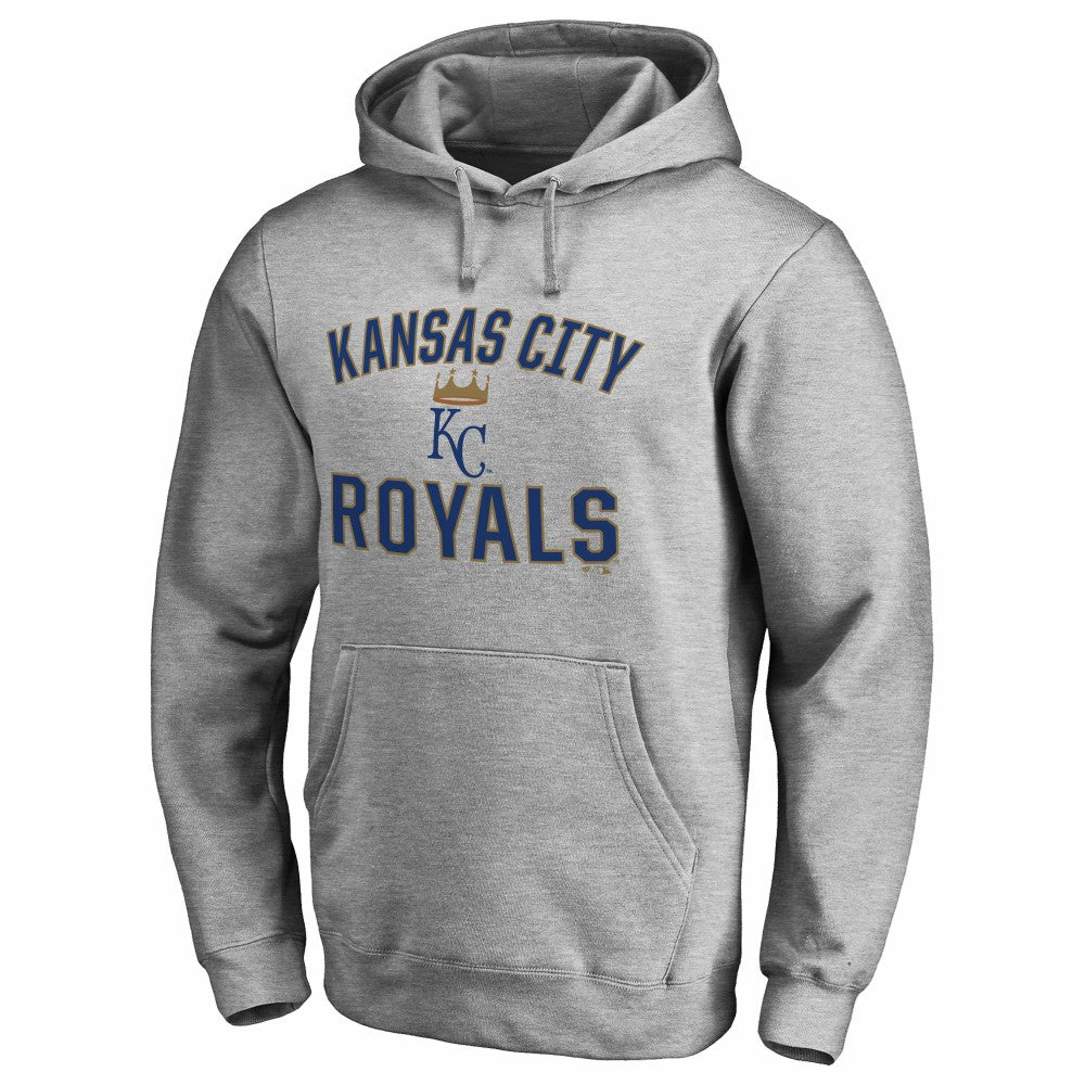 Kansas City Royals Victory Arch Pullover Hoodie Ash